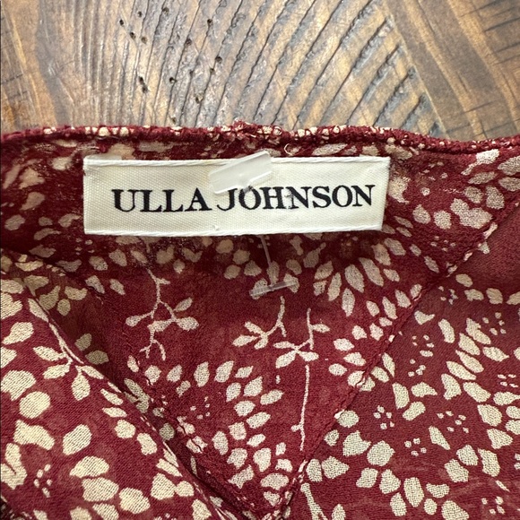 ULLA JOHNSON Samira Silk Smocked Mini Dress - Picture 8 of 9